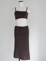 [ sample sale ] bustier knit set up