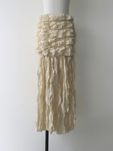 petal texture skirt