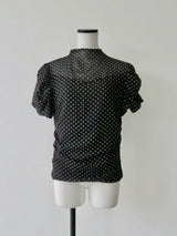 gather dot blouse
