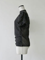 gather dot blouse