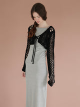 openwork knit bolero