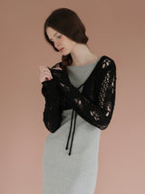 openwork knit bolero