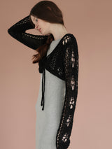 openwork knit bolero