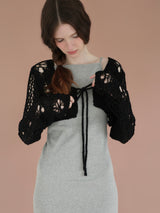 openwork knit bolero