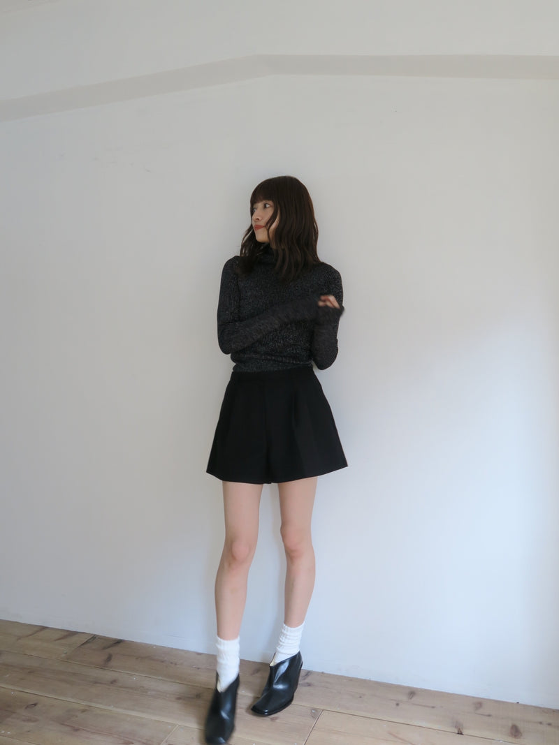 tuck short pants（black）