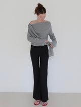 off shoulder drape tops