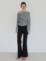 off shoulder drape tops