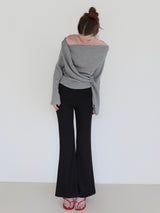 off shoulder drape tops