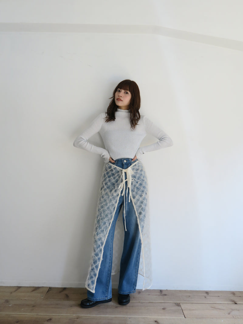 【阪急うめだ本店 POP UP】 frill tulle wrap skirt