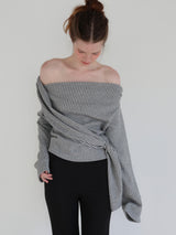 off shoulder drape tops