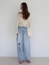 off shoulder drape tops