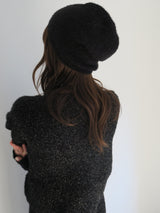 glitter knit beanie