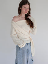 off shoulder drape tops
