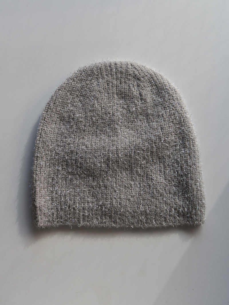 glitter knit beanie