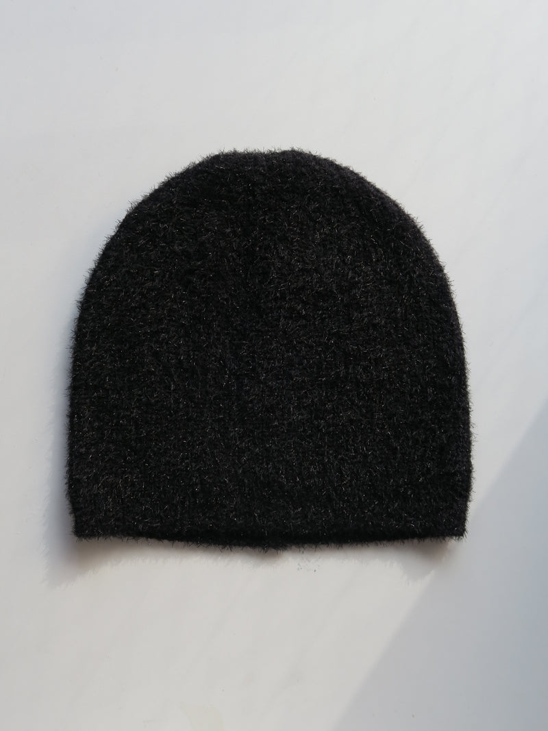 glitter knit beanie