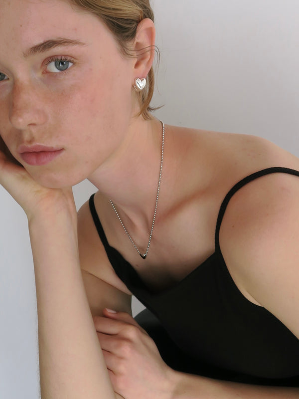 heart pearl necklace set