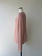 pink rib knit