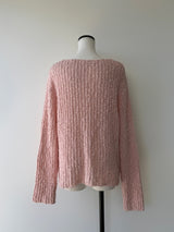 pink rib knit
