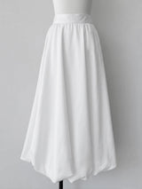 fluffy balloon maxi skirt