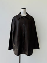 soft leather over jacket