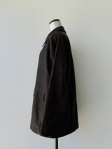 soft leather over jacket