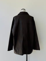 soft leather over jacket