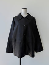 soft leather over jacket