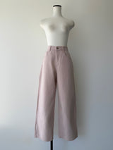 pink loose denim