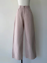 pink loose denim
