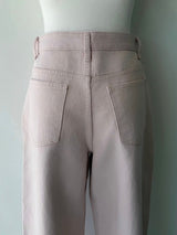 pink loose denim