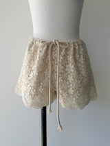 floral lace shorts