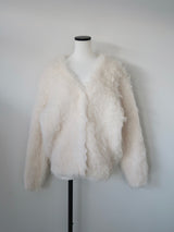 [ SAMPLE SALE ] wool shaggy cardigan