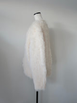 [ SAMPLE SALE ] wool shaggy cardigan