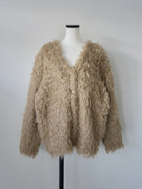 [ SAMPLE SALE ] wool shaggy cardigan