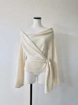 off shoulder drape tops
