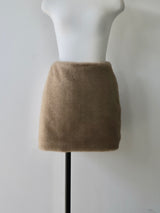 [ sample sale ] felt mini skirt