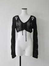 openwork knit bolero