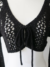 openwork knit bolero