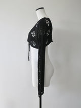 openwork knit bolero