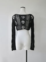 openwork knit bolero