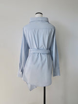 Waist-Tie Cotton Shirt