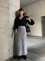 glitter knit maxi skirt