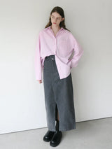 ASYMMETRY DENIM SKIRT