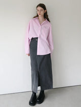 ASYMMETRY DENIM SKIRT