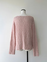 pink rib knit