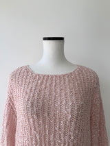 pink rib knit