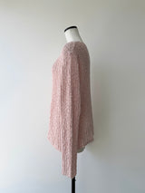 pink rib knit